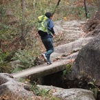 一人駆け上っていく