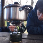 コンロの火を確認