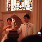 ろうそくに点火