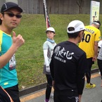 森脇健児陸上部の方と稲葉＆サムラゴウチ氏