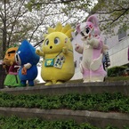 応援にかけつけたゆるキャラ達