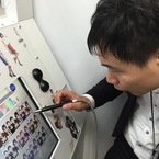 プリクラ作成中